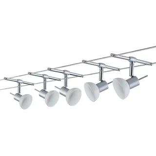 Paulmann Sheela Basisset GU5,3 max. 5x10W dimmbar 230/12V Chrom (matt), Opal