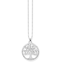 Thomas Sabo Damen Kette mit Anhänger Tree of Love 925 Sterling Silber KE1660-001-21-L45v