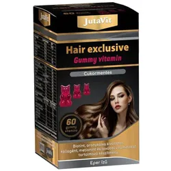 JutaVit Hair Exclusive Gummy Vitamin (60 Gummibonbons, Erdbeere)