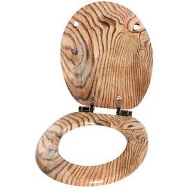 Sanilo WC-Sitz Grain, Hochwertiger und Stabiler Toilettendeckel aus Holz