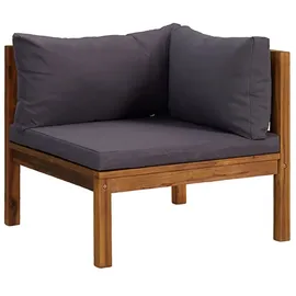 vidaXL Garten-Lounge-Set 8-tlg. grau Akazie