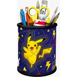 Ravensburger 3D Puzzle Utensilo Pokémon Pikachu - 54 Teile - Stiftehalter für Pokémon Fans ab 6 Jahren, Schreibtisch-Organizer für Kinder