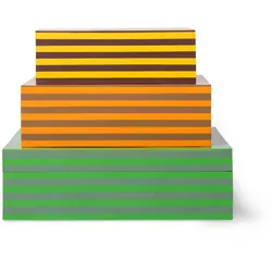 HKliving - Handgefertigte Aufbewahrungsboxen, dawn (3er Set)