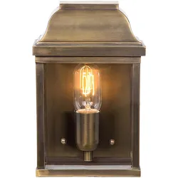 Wandleuchte Außenlampe Laterne Messing 1 Flammig Außenwandleuchte IP44 Hof E27