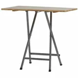 Fun Star Stehtisch 120 x 80 x 118 cm natur/silber