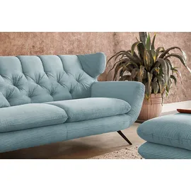 KAWOLA 2,5-Sitzer Charme Cord hellblau