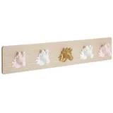 Atmosphera Créateur d'intérieur Garderobenhaken Licorne 10 x 55 cm Mehrfarben