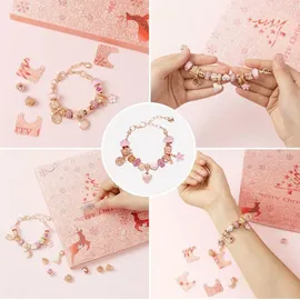 luxuskollektion Adventskalender Mädchen 2024 DIY Schmuck Bastelset 24 Tage Geschenk