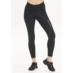 Lauftights ENDURANCE "Energy", Damen, Gr. 40, EURO-Größen, schwarz, 81% Polyester, 19% Elasthan, unifarben, sportlich, Hosen, mit schützenden Windblocker-Einsätzen