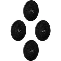 silwy Metall-Nano-Gel-Pads, 4st, 6,5cm, schwarz