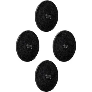 silwy Metall-Nano-Gel-Pads, 4st, 6,5cm, schwarz