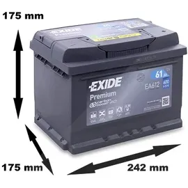 Exide EA602 61Ah 12V
