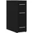 vidaXL Apothekerschrank Schwarze Eiche 20 x 45,5 x 60 cm Schwarz