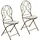 Hti-Living Lani Antik Gartenstuhl 40 x 40 x 93 cm grau 2 St.