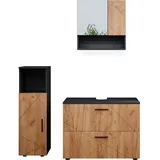 Vicco Irma 3-tlg. Anthrazit/Eiche