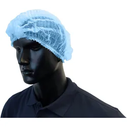 Unigloves 1000 Klipphauben mittel Ø 52 cm - Vlieshauben - gerafft - Gummiband - Schutzhauben - blau