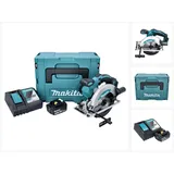 Makita DSS 610 RMJ Akku Handkreissäge 18 V 165 mm + 2x Akku 4,0 Ah + Ladegerät + Makpac