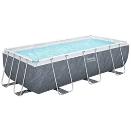 BESTWAY Steel Pro MAX Frame Pool Set 404 x 201 x 100 cm inkl. Filterpumpe