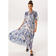 Aniston CASUAL Sommerkleid Blau Blumendruck 36