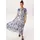 Aniston CASUAL Sommerkleid Blau Blumendruck 36