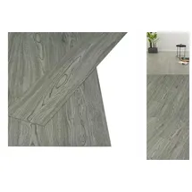 vidaXL PVC Laminat Dielen Selbstklebend 4,46 m2 3 mm Grau