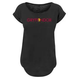 F4NT4STIC Long Cut T-Shirt Harry Potter Gryffindor Text in schwarz | Gr.: XS