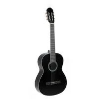 Gewa Konzertgitarre, Gitarre Basic, Korpus Linde, Griffbrett Pakkaholz, verchromte Mechaniken, 1/4 schwarz