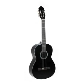 Gewa Konzertgitarre, Gitarre Basic, Korpus Linde, Griffbrett Pakkaholz, verchromte Mechaniken, 1/4 schwarz