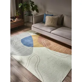 benuta Pop Teppich, Mehrfarbig, Textil, Abstrakt, Rechteckig, 200x300 cm, wasserabweisend, Teppiche & Böden, Teppiche
