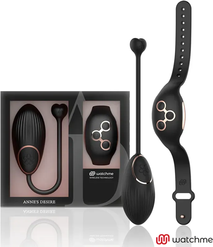 ANNE'S DESIRE - Egg Fernbedienungstechnologie WatchMe Schwarz Gold diskret