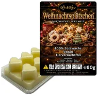 WonderWax Duftwachs WonderWax® Duftwachs 6 Herzen, (Weihnachtsplätzchen), Duftrichtung: Weihnachtspudding