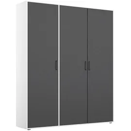 Rauch Wäscheschrank VOYAGER 140 x 194 x 53 cm Grau/Weiß