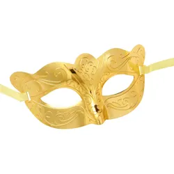 Glänzende Augenmaske Gold Metallic