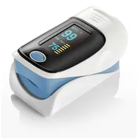Bifurcation Pulsoximeter Fingerclip-Pulsoximeter-Monitor blau
