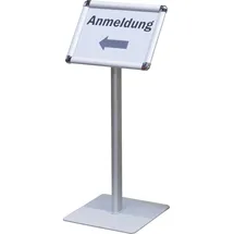 Franken Infoständer silber DIN A4 28,0 x 28,0 x 72,5 cm, 1 St.