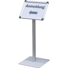 Franken Infoständer silber DIN A4 28,0 x 28,0 x 72,5 cm, 1 St.