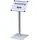 Franken Infoständer silber DIN A4 28,0 x 28,0 x 72,5 cm, 1 St.