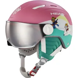 Head Kinder Skihelm Maja Visor Paw rosa 2XS