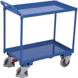 VARIOfit Tischwagen mit 2 Ladeflächen 995 x 695 mm Schiebegriff nach oben gerichtet