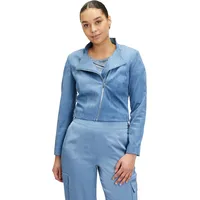Vera Mont Bikerjacke mit Reißverschluss in Slate Blue |