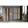 Forte Drehtürenschrank Kalixtus 200,1 x 190,5 x 61,6 cm Grau