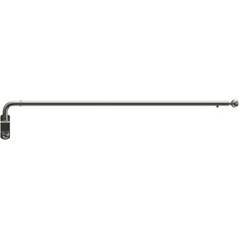 Interdeco SCHWENKSTANGE / SCHWENKARM-GARDINENSTANGE Cassina 60-100 cm, 13 / 9 mm Ø, Edelstahl-Optik