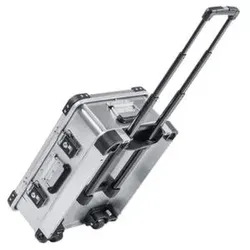 ZARGES Alu-Rollbox, HxLxB 233x550x400mm, 28l, Wände mit umlaufenden Sicken, 2 Rollen