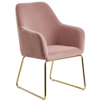 KADIMA DESIGN Esszimmerstuhl Design Küchenstuhl ISONZETAL - Komfort & Stabilität rosa