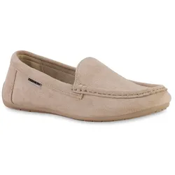 Damen Mokassins in Beige