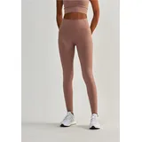 beshaped Trainingstights "Femme Force", Damen, Gr. XS, US-Größen, rosa, 90% Nylon, 10% Elasthan, unifarben, lang, Hosen, mit angesagtem Jacquard-Muster