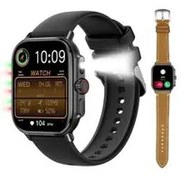 2026 Smartwatch Herren mit EKG, Herzfrequenz, SpO2, Blutdruckmessung, Bluetooth-Anrufe, IP67 Wasserdicht, Fitnessuhr, über 100 Sportmodi (Schwarz) - Schwarz