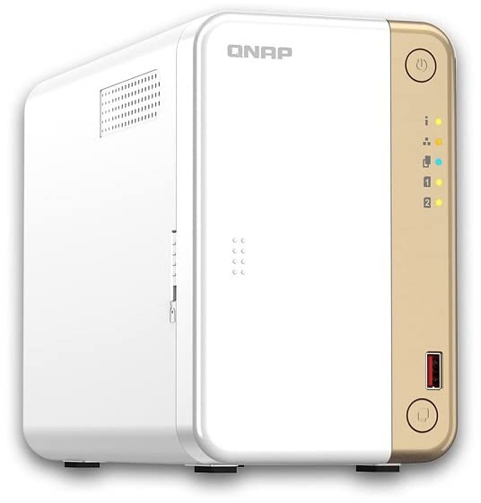 Qnap TS-262-4G | 2-Bay, 2 x M.2 Slots, 2.5GbE Desktop NAS, 2-Bay 4GB RAM