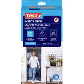 Tesa Insect Stop Magnetvorhang 90 x 210 cm Anthrazit
