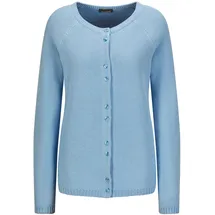 GOLDNER Strickjacke Kurzgröße Cardigan aus Baumwolle Blau 21